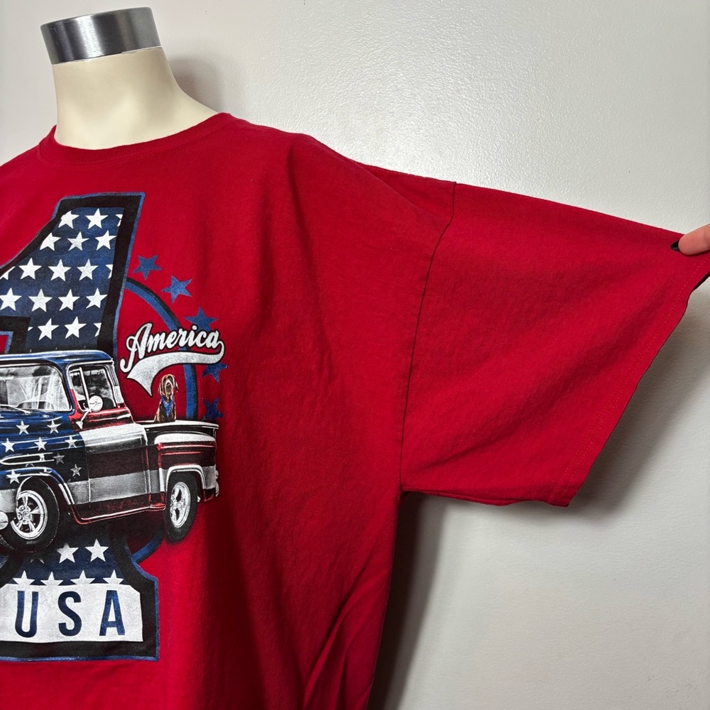 America USA red graphic tee - Picture 2 of 4